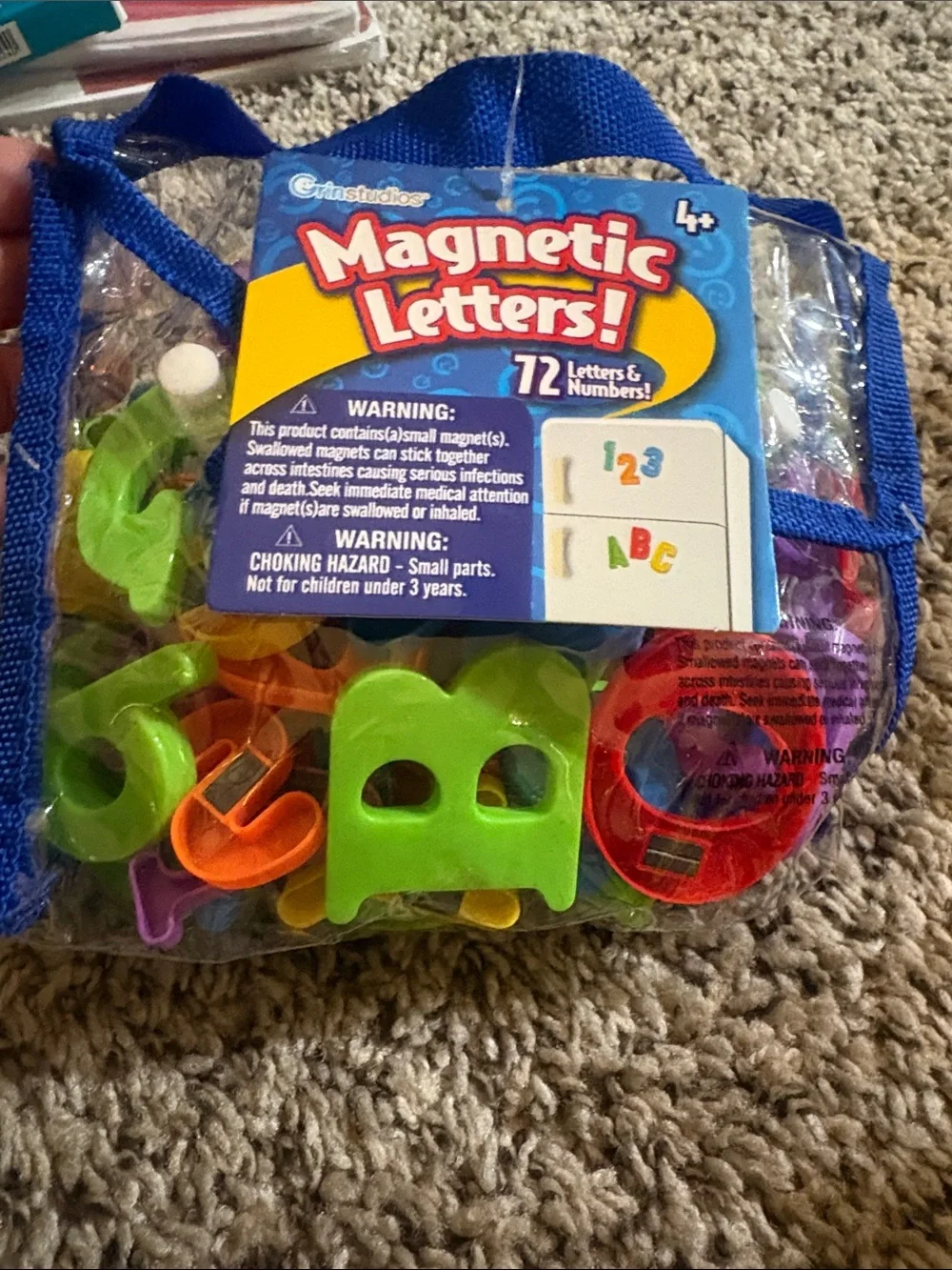 Magnetic Letters! 72-Piece Colorful Magnetic Letters & Numbers Set